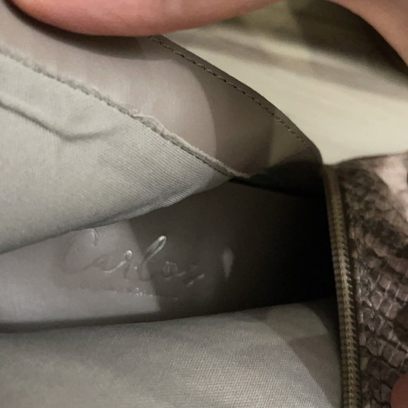 Carlos Santana Snake skin print ankle booties for fall or winter size 8.5 - Picture 6 of 7